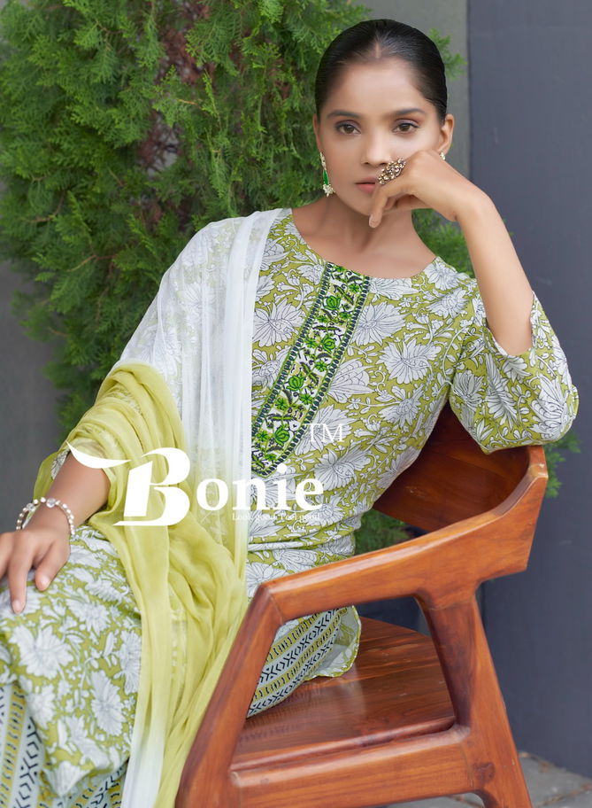 Guzarish By Bonie Rayon Printed Kurti With Bottom Dupatta Wholesale Shop in Surat